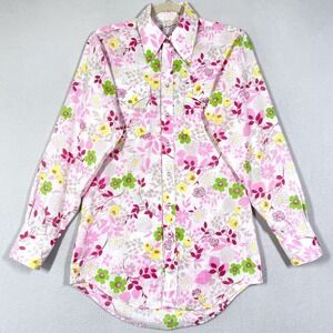 Vintage Rockmount Ranch Wear Shirt Women S/M Western Pearl Snap Retro Floral 70s